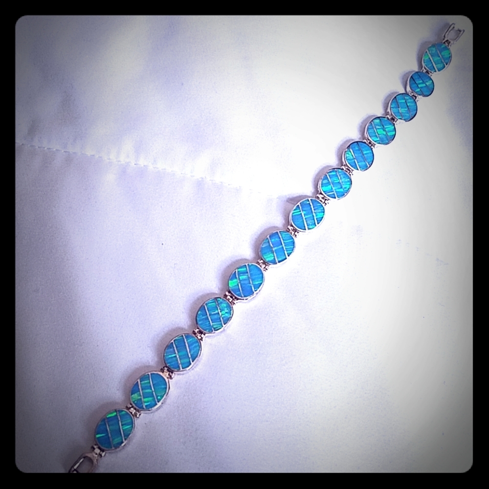 Native American Vintage Zuni Opal Bracelet